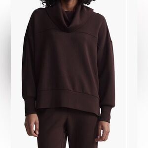 NWT SZ XL Varley Priya Longline Cowl Neck Sweatshirt